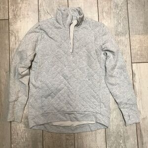 lululemon athletica Light Gray Quilted Women's Sweater